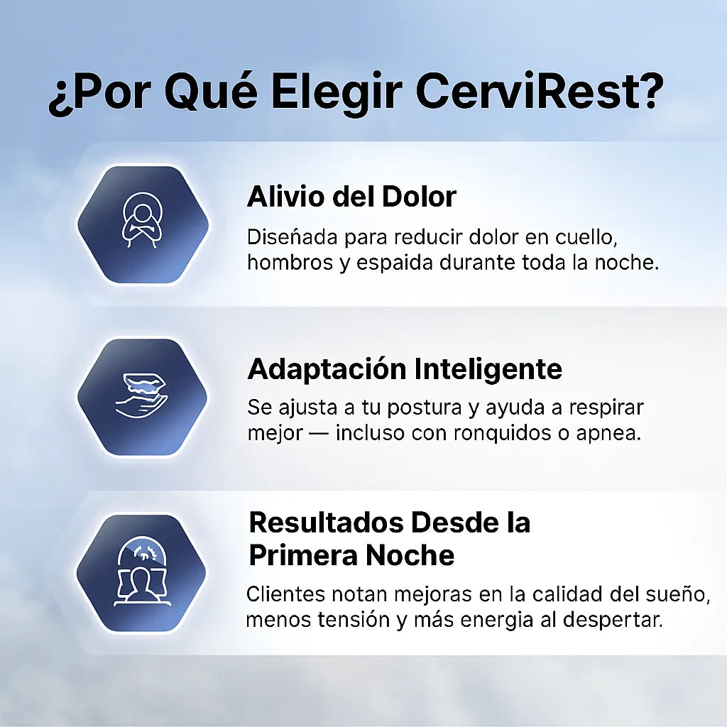 CerviRest™ El secreto para dormir sin dolor