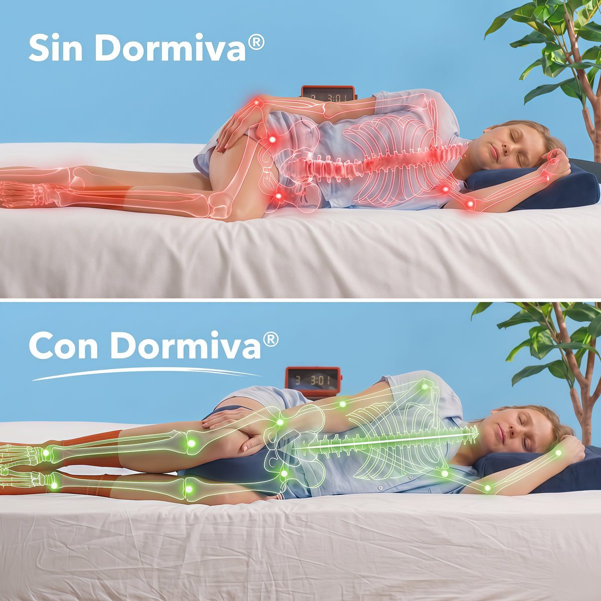 Almohada Dormiva® — El secreto de un descanso sin dolor