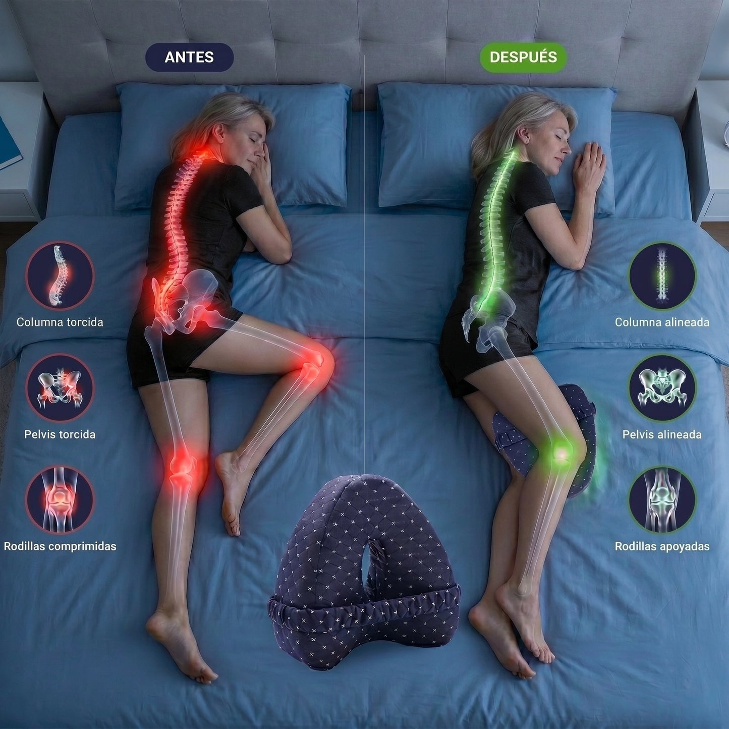 Dormiva® — Alivia el dolor de cadera al dormir de lado